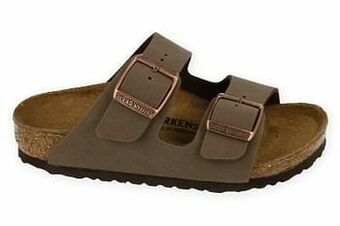 Berca Shoes Birkenstock Pantoffel Jongens Arizona Kids Mocha Maat 26/34 Narrow Fit - Bruin aanbieding