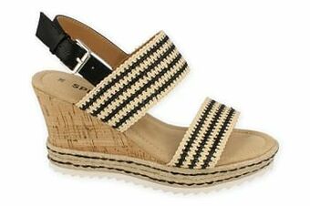 Berca Shoes Sprox Sandaal Dames - Zwart aanbieding