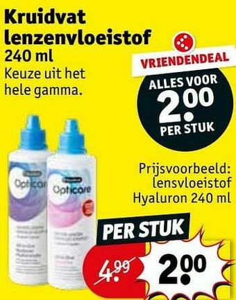 Kruidvat Lensvloeistof hyaluron aanbieding