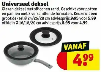 Kruidvat Universeel deksel aanbieding