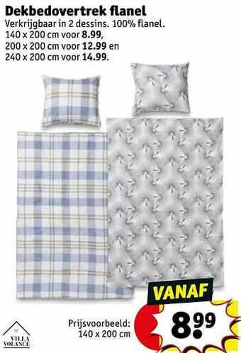 Kruidvat Dekbedovertrek flanel aanbieding