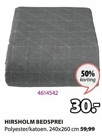 Jysk Hirsholm bedsprei aanbieding