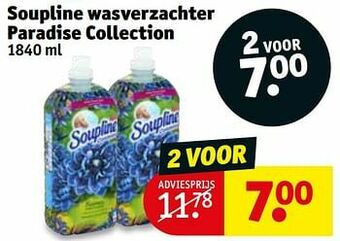 Kruidvat Soupline wasverzachter paradise collection aanbieding