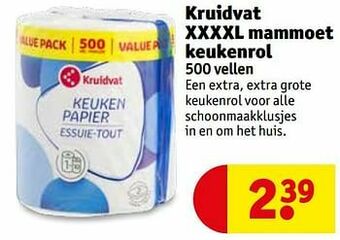 Kruidvat Kruidvat xxxxl mammoet keukenrol aanbieding