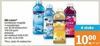 Albert Heijn Alle lenor aanbieding