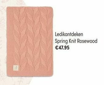 Ledikantdeken spring knit rosewood