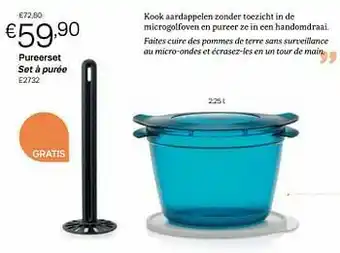 Tupperware Pureerset set à purée aanbieding