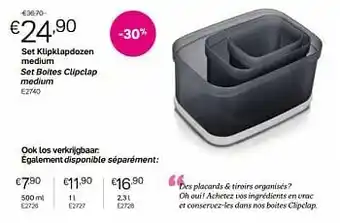 Set klipklapdozen medium set boites clipclap medium