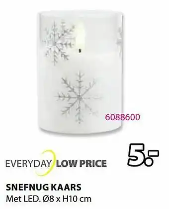 Jysk Snefnug kaars aanbieding