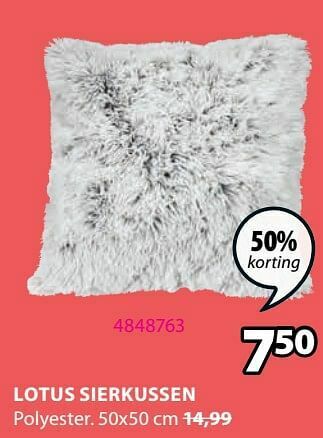 Jysk Lotus sierkussen aanbieding