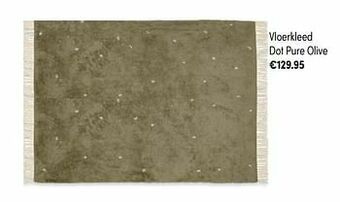 Baby & Tiener Vloerkleed dot pure olive aanbieding