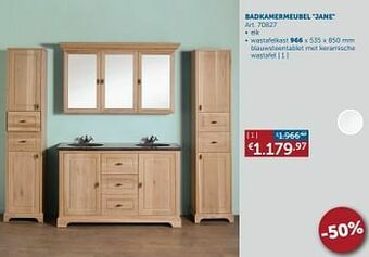 Zelfbouwmarkt Badkamermeubel jane aanbieding