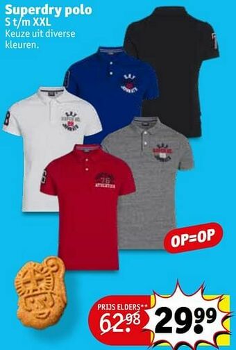 Kruidvat Superdry polo aanbieding