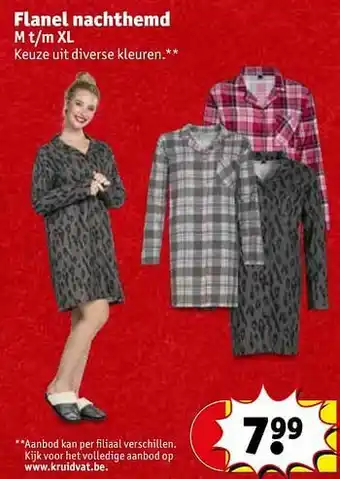 Flanel nachthemd