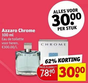 Kruidvat Azzaro chrome edt aanbieding