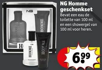 Kruidvat Ng homme geschenkset aanbieding