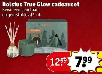 Kruidvat Bolsius true glow cadeauset aanbieding