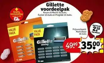 Gillette voordeelpak mach3 base