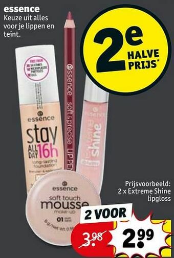 Kruidvat Extreme shine lipgloss aanbieding