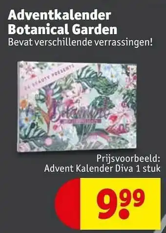 Kruidvat Advent kalender diva aanbieding