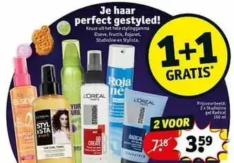 Kruidvat Studioline gel radical aanbieding