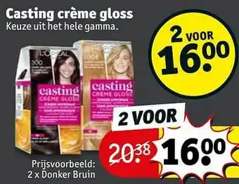 Kruidvat Casting crème gloss donker bruin aanbieding