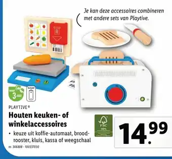 Lidl Playtive Houten keuken- of winkelaccessoires aanbieding