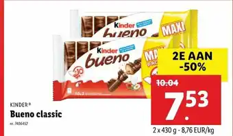 Lidl Kinder Bueno classic 2*430g aanbieding