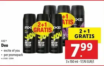 Axe Deo 3*150ml