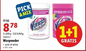 Lidl Vanish Waspoeder 2*600g aanbieding