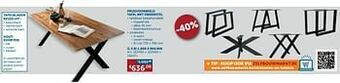 Zelfbouwmarkt Tafel met onderstel aanbieding