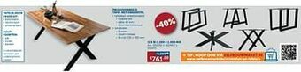 Zelfbouwmarkt Tafel met onderstel aanbieding