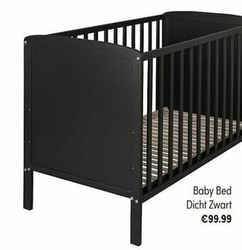 Baby & Tiener Baby bed dicht zwart aanbieding