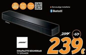 Bose compacte soundbar tv speaker
