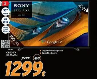 Krëfel Sony oled tv xr-55a80j aanbieding