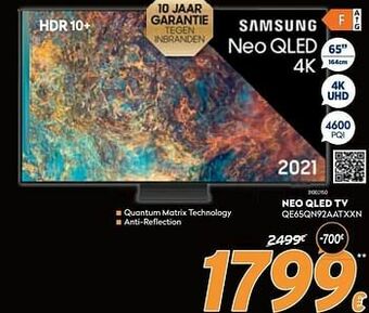 Krëfel Samsung neo qled tv qe65qn92aatxxn aanbieding