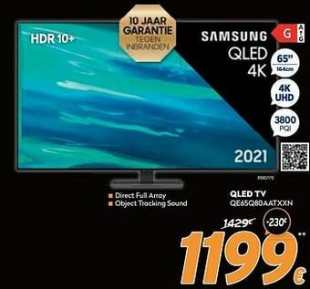 Krëfel Samsung qled tv qe65q80aatxxn aanbieding