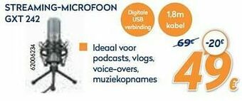 Krëfel Trust streaming-microfoon gxt 242 aanbieding