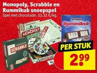 Kruidvat Monopoly scrabble en rummikub snoepspel aanbieding