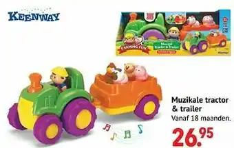 Freetime Muzikale tractor + trailer aanbieding