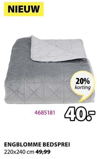 Engblomme bedsprei 220x240 cm