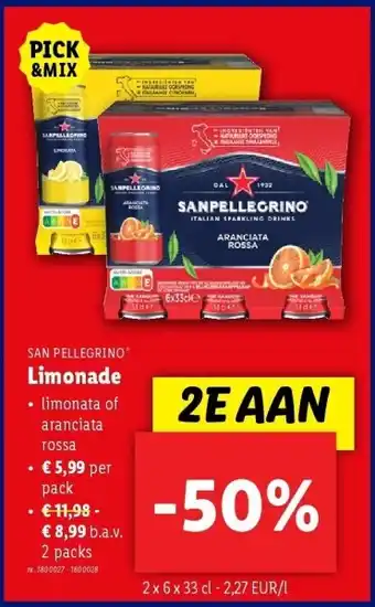 Lidl Limonade aanbieding