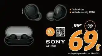 Krëfel Sony draadloze oortjes wf-c500 aanbieding