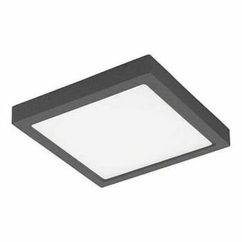 Zelfbouwmarkt Plafonnier Led Antraciet 30x30cm 22w 2600lm Ip44 aanbieding