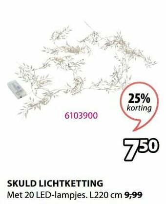 Jysk Skuld lichtketting aanbieding
