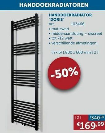 Zelfbouwmarkt Handdoekradiator doris aanbieding