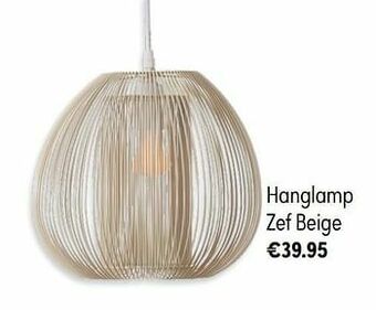 Hanglamp zef beige