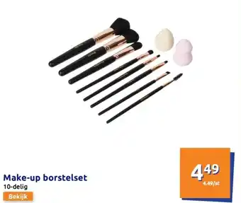 Action Make-up borstelset aanbieding