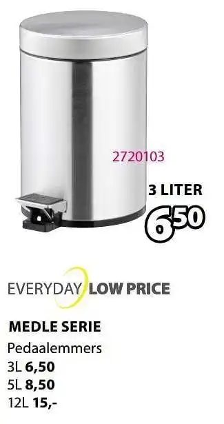 Medle pedaalemmers 3liter