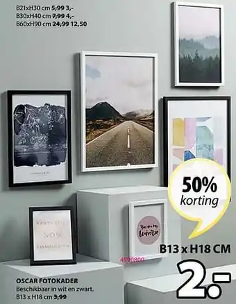 Jysk Oscar fotokader B13xH18cm aanbieding